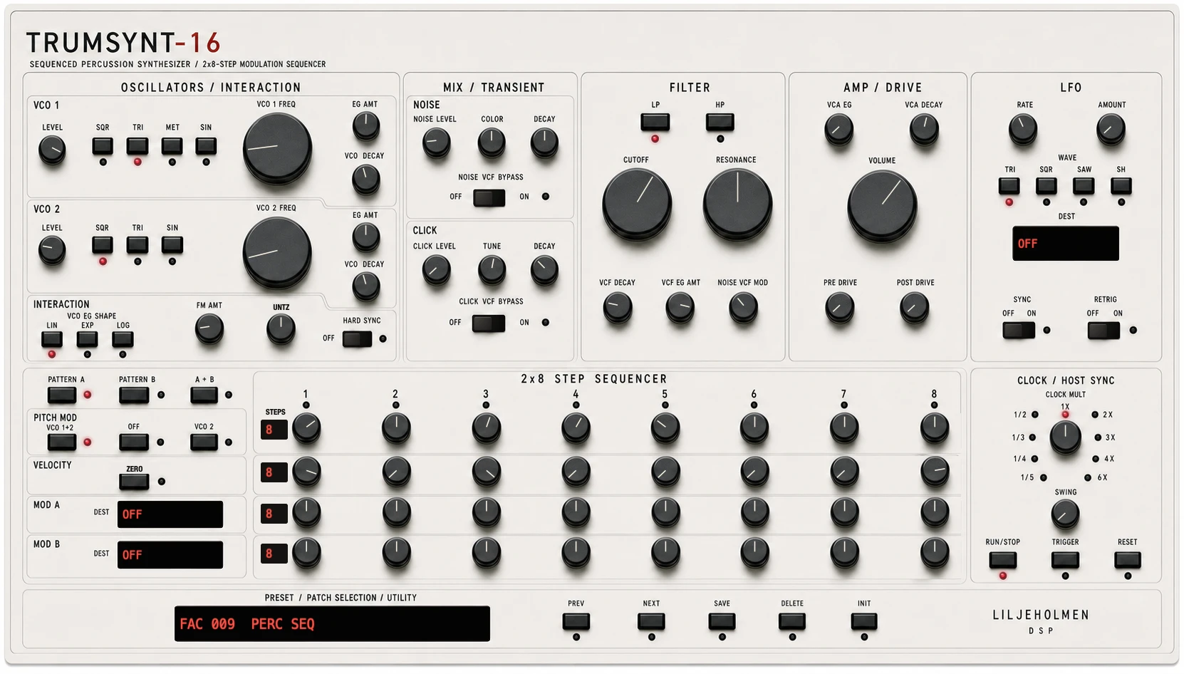TRUMSYNT-16 v1.4 with Perc Seq loaded